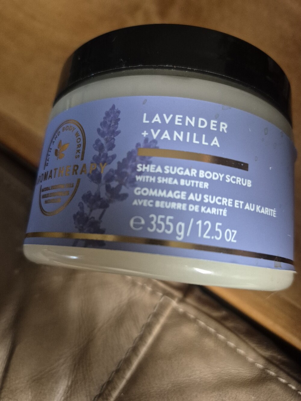 Bath & Body Works Lavender + Vanilla Body Scrub - Purple & White